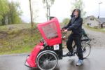 Martin fra Selbu vgs skaper livsglede med rickshawsykkel juni 2016