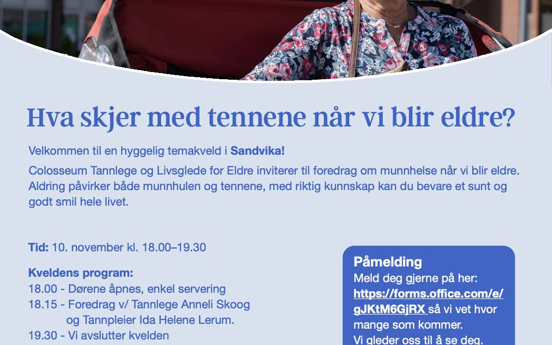 Hva skjer med tennene når vi blir eldre?